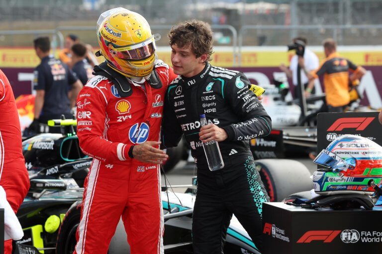 Antonelli takes pole position for the British Grand Prix